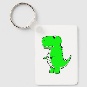 Porte-clés Dessin Dinosaure Vert