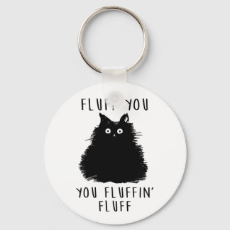Porte-clés Dessin Fluit You Black Cat