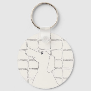 Porte-clés Dessin original Chien chinois année 2018 KeyC