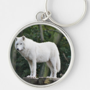 Porte-clés Destin animal d'amour de paix de nature de loup