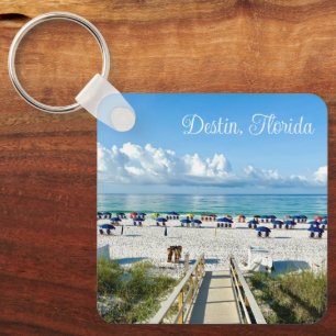 Porte-clés Destin Florida Jolie Plage Photographie Souvenir