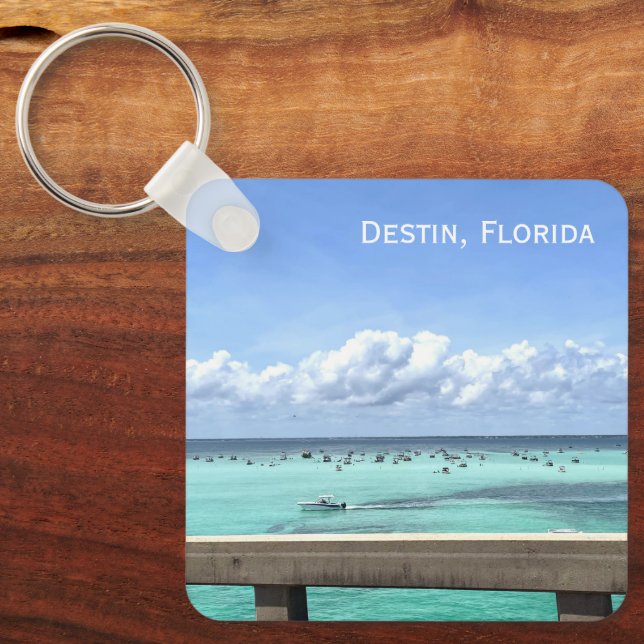 Porte-clés Destin Floride Crab Island Bridge Ocean Photo (Recto)