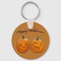 Porte-clés Deux citrouilles Joyeux Halloween