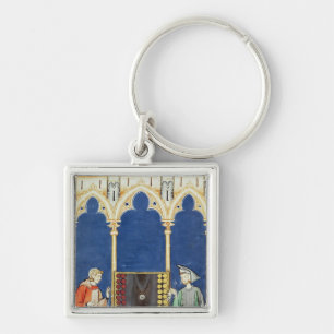 Porte-clés Deux joueurs de backgammon