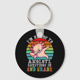 Porte-clés Deuxième année Je suis prêt à axolotl Questions en