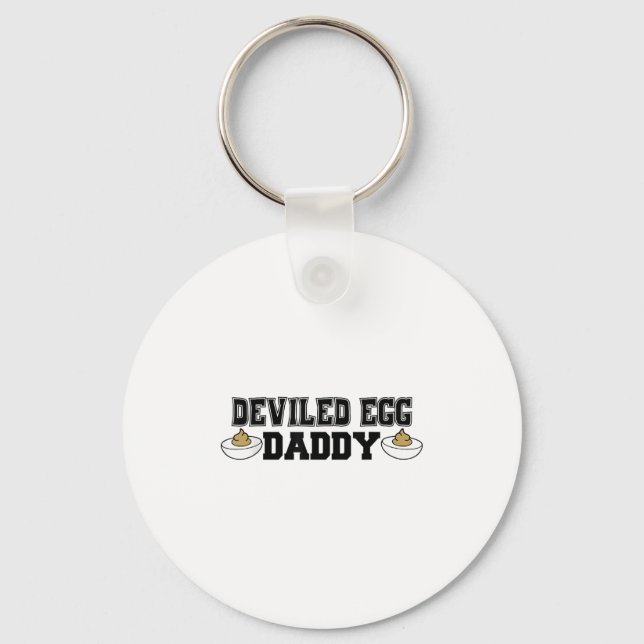 Porte-clés Deviled Egg Daddy - Funny Thanksgiving Deviled Egg (Recto)