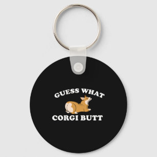 Porte-clés Devinez Ce Corgi Butt Funny Dog Lover