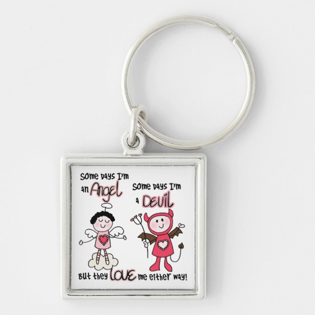 Porte-clés Diable d'ange (Devant)