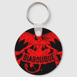 Porte-clés Diabolique Diable Satan Vintage Cigar Étiquette Ar