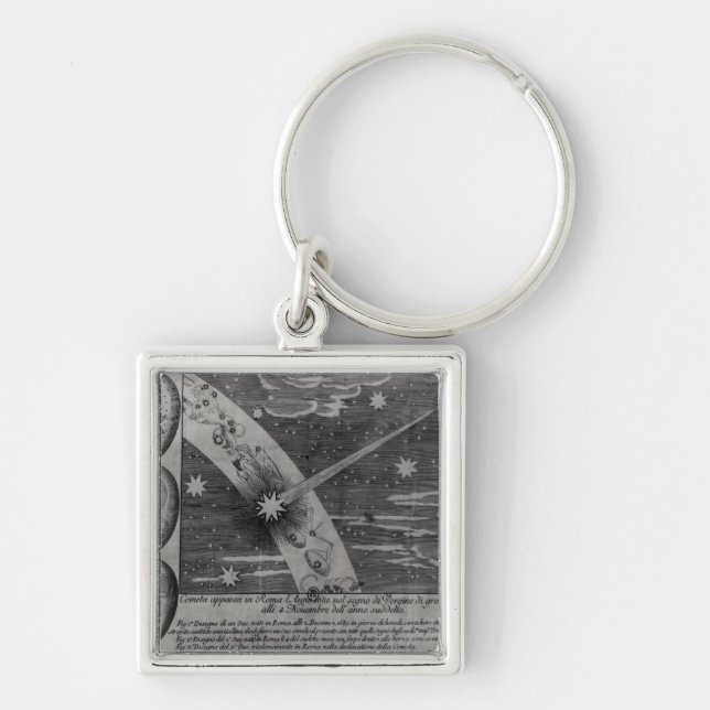 Porte-clés Diagramme astrologique de la comète (Devant)