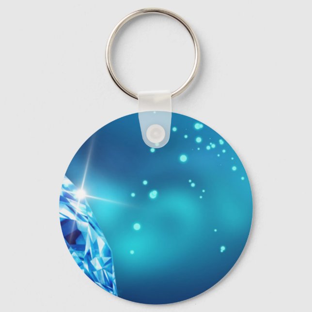 Porte-clés diamant bleu (Recto)