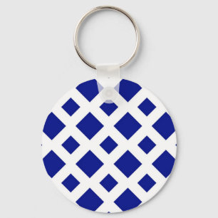 Porte-clés Diamants de marine sur blanc