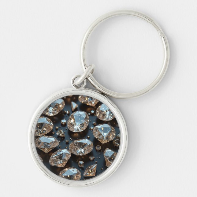 Porte-clés Diamond Porte - clés a l'air vrai diamant luxe (Devant)
