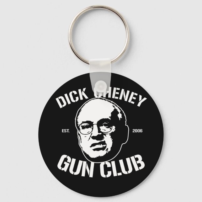 Porte-clés Dick Cheney Gun Club (Recto)