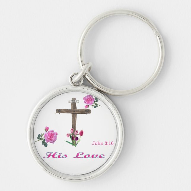 Porte-clés Dieu aime (Devant)