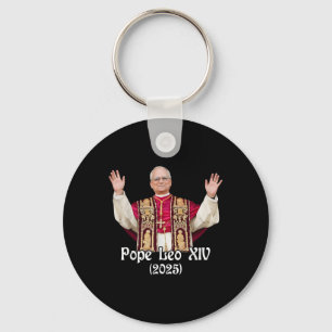 Porte-clés Dieu Béni Pape Leo Xiv 2025