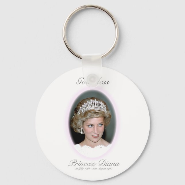Porte-clés Dieu Béni Princesse Diana - Souvenir (Recto)