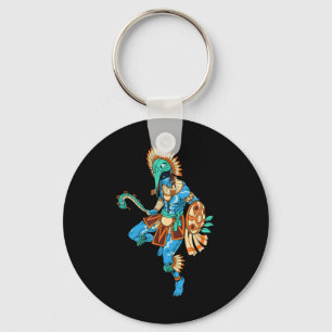 Porte-clés Dieu De Guerre Et De Soleil Aztèque - Huitzilopoch