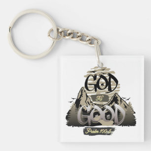 Porte-clés Dieu est bon - Inspiration chrétienne conception