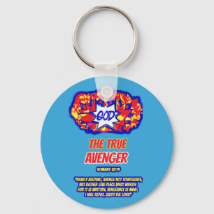 PORTE-CLÉS DIEU EST LE VÉRITABLE AVENGER