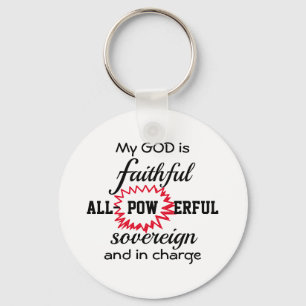 Porte-clés DIEU EST UN chrétien FIDÈLE