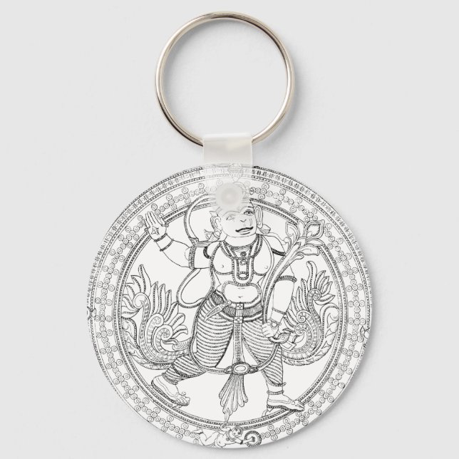 Porte-clés Dieu singe Hanuman (Recto)