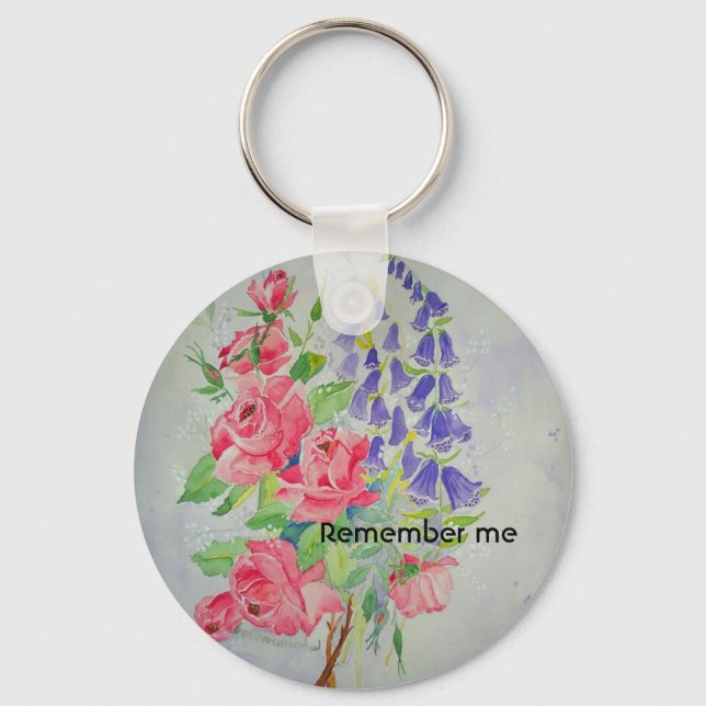 Porte-clés Digitalis et Porte - clé Rose (Recto)