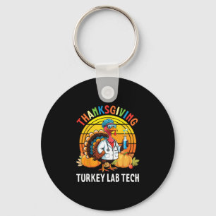 Porte-clés Dinde de Thanksgiving technicien de laboratoire av