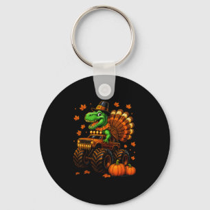 Porte-clés Dindon Trex Monster Truck Dinosaure Automne Thanks