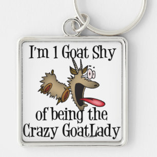 Porte-clés Dingue Goat Lady GetYerGoat