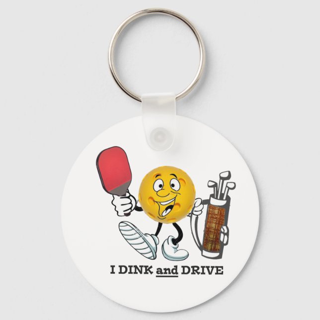 Porte-clés Dink & Drive (PIckleball/Golf :) (Recto)