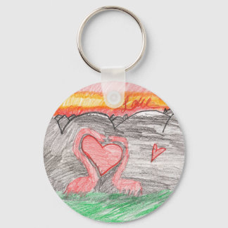Porte-clés Dino Love
