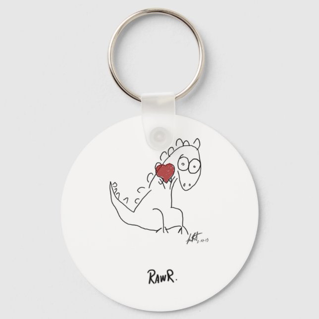 Porte-clés Dinosaure de Rawr ! (Recto)