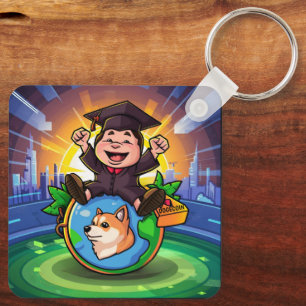 Porte-clés Diplôme de dogécine