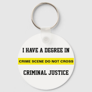 Porte-clés Diplôme en justice pénale