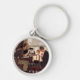 Porte-clés Dire grâce par Norman Rockwell