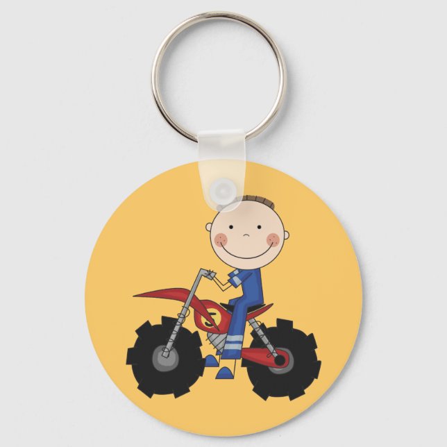 Porte-clés Dirt Bike - Tshirts et cadeaux pour garçons (Recto)