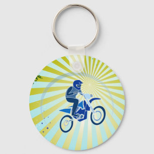 Porte-clés Dirt Biker Vector Biking