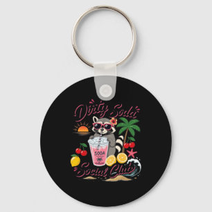 Porte-clés Dirty Soda Social Club Raccoon Vacances d'Été