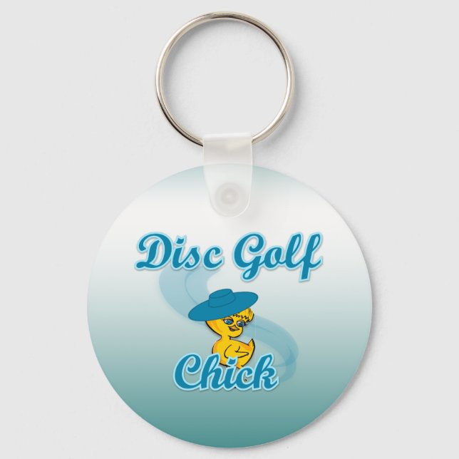 Porte-clés Disc Golf Chick #3 (Recto)