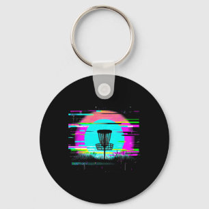 Porte-clés Disc Golf Glitch - Amateur de Disc Golf Vintage