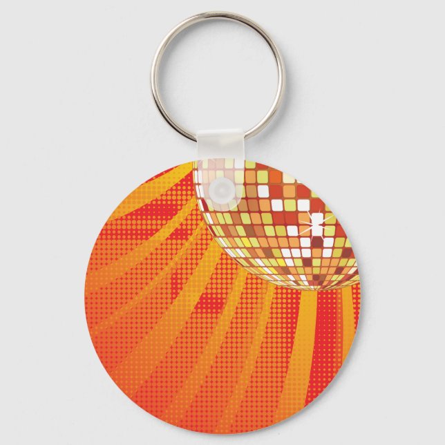 Porte-clés Disco ~ 1980s 80s Disco Ball (Recto)