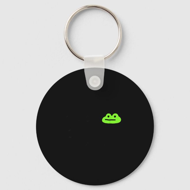 Porte-clés Dishonest Frog Behave No Frog Funny Cute Frog Love (Recto)