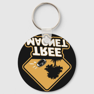 Porte-clés Disque de golf magnétique arbre unique pour les am