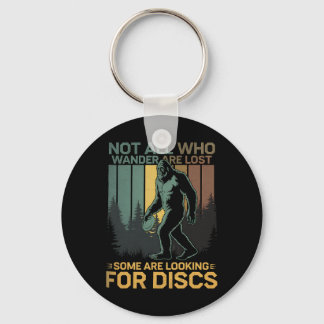 Porte-clés Disque de golf Sasquatch Bigfoot golfeur de disque