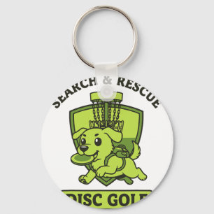 Porte-clés Disque de vol de chien de golf de disque de recher