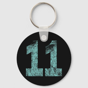 PORTE-CLÉS DISTRESSED NUMBER 11