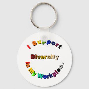 Porte-clés Diversité de soutien dans mon porte - clé de lie