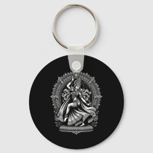 Porte-clés Divine Kali Goddess Danser Yoga Tee Hin spirituel