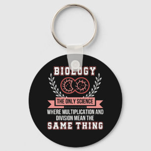 Porte-clés Division de multiplication de biologie la même